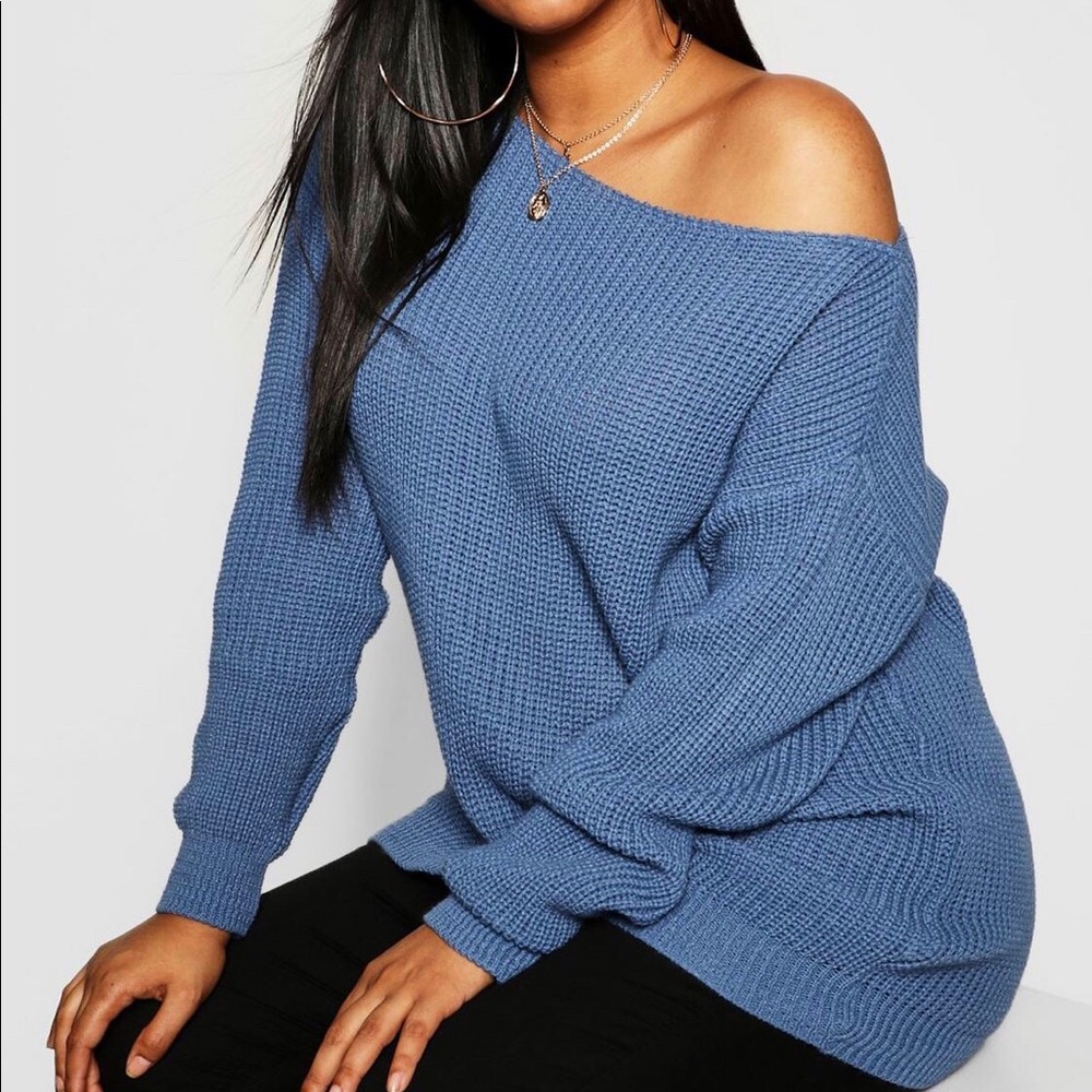 Off-the-shoulder sweater